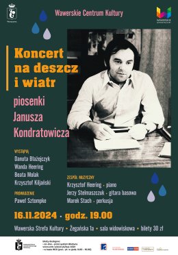 Koncert na Deszcz i Wiatr, Piosenki Janusza Kondratowicza