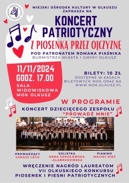 Koncert Patriotyczny "Z Piosenką przez Ojczyznę"