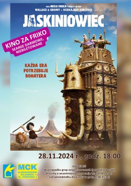 Jaskiniowiec - Kino za friko! (seanse darmowe, niebiletowane)