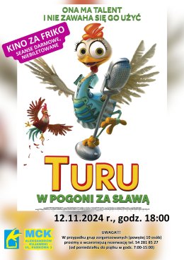 Turu. W pogoni za sławą - Kino za friko! (seanse darmowe, niebiletowane)