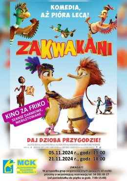 Zakwakani - Kino za friko! (seanse darmowe, niebiletowane)