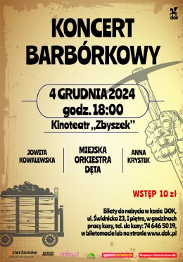 KONCERT BARBÓRKOWY - MIEJSKA ORKIESTRA DĘTA