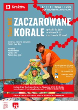 17.11.2024/godz. 12.00 – „Zaczarowane Korale” Teatr Miś
