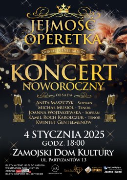 "JEJMOŚĆ OPERETKA" - KONCERT NOWOROCZNY