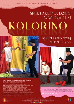Spektakl dla dzieci "Kolorino" w WCK FALENICA