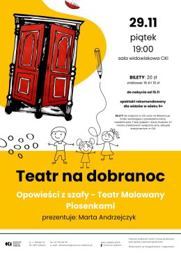 Teatr na dobranoc -Opowieści z szafy- Teatr malowany piosenkami