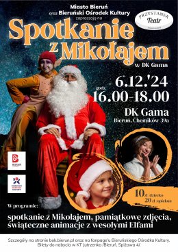 Spotkanie z Mikołajem w Bieruńskim Ośrodku Kultury