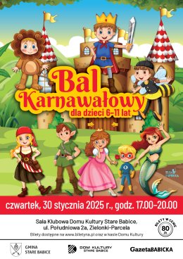Bal karnawałowy dla dzieci (6-11 lat) - Stare Babice