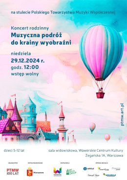 Koncert rodzinny Muzyczna Podróż do Krainy Wyobraźni