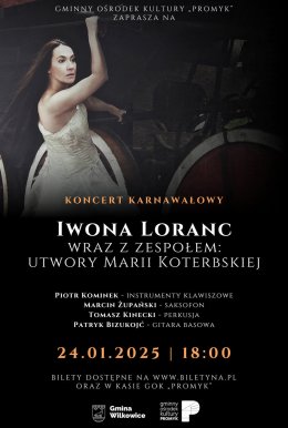 Iwona Loranc z zespołem  |  przeboje Marii Koterbskiej