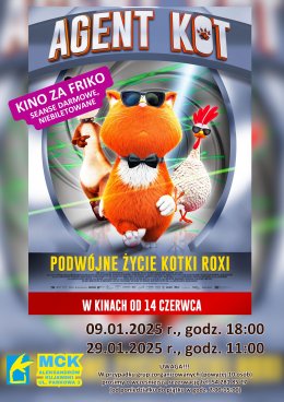Agent Kot - Kino za friko! (seanse darmowe, niebiletowane)
