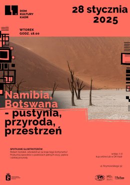 Spotkanie: Namibia, Botswana – pustynia, przyroda, przestrzeń