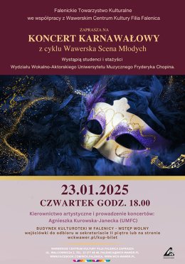 Karnawałowy koncert studentów Uniwersytetu Muzycznego w WCK Falenica