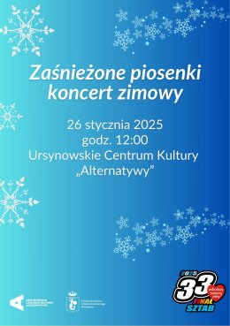 „Zaśnieżone piosenki” | koncert zimowy