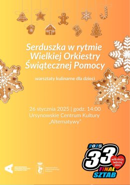 „Serduszka w rytmie Wielkiej Orkiestry Świątecznej Pomocy” | warsztaty kulinarne dla dzieci
