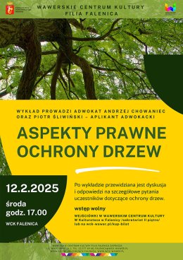 Wykład "Aspekty prawne ochrony drzew" w WCK Falenica