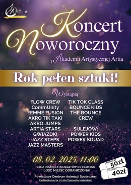 ARTIA Akademia Artystyczna - Koncert Noworoczny 2025 - Tomaszów Mazowiecki i Sulejów