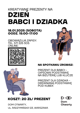 Kreatywne prezenty na Dzień Babci i Dziadka