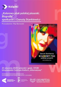 „Kolorowy ptak polskiej sceny muzycznej” | spotkanie z Danutą Stankiewicz