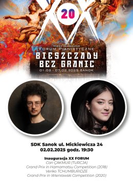 XX Międzynarodowe Forum Pianistyczne „Bieszczady bez granic” - Inauguracja XX FORUM