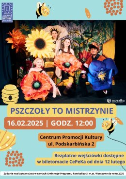 Spektakl dla dzieci „Pszczoły to Mistrzynie” | Teatr Mozaika