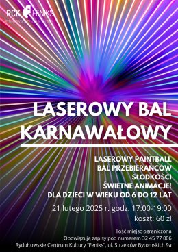 LASEROWY BAL KARNAWAŁOWY