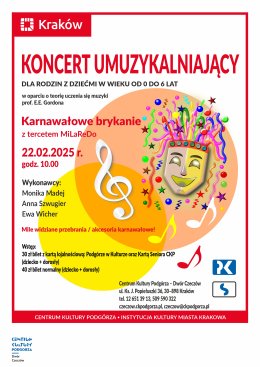 22.02.2025 - Koncert gordonowski - Karnawałowe brykanie z tercetem MiLaReDo, Dwór Czeczów
