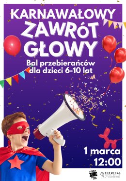 Karnawałowy zawrót głowy: bal przebierańców dla dzieci