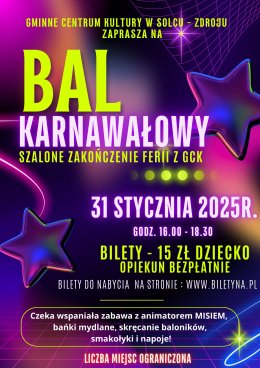 Bal Karnawałowy w GCK w Solcu-Zdroju