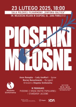 Piosenki Miłosne. Słupska Sinfonietta