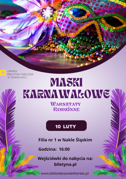 Maski karnawałowe - warsztaty rodzinne