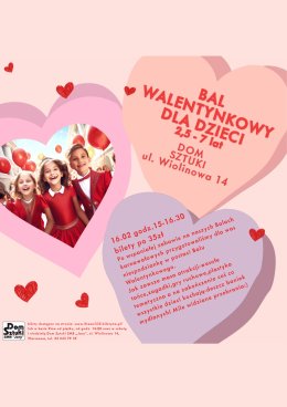 Bal Walentynkowy dla dzieci