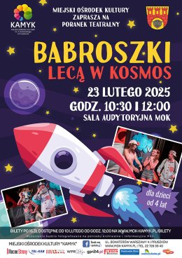 Poranek Teatralny - Babroszki lecą w kosmos - Teatr TRIP