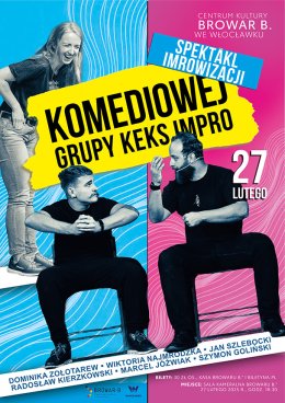 Spektakl Improwizacji Komediowej grupy KEKS Impro
