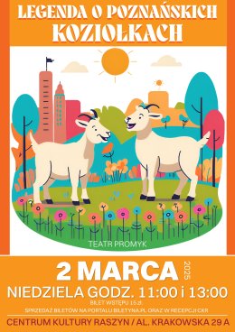 Spektakl "Legenda o Poznańskich Koziołkach" w wykonaniu Teatru Promyk