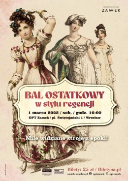 Bal ostatkowy w stylu regencji