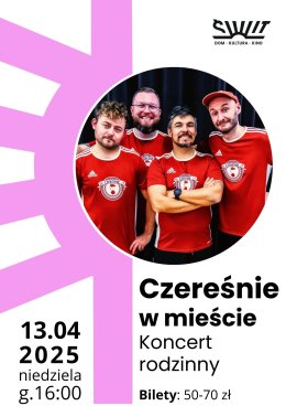 CZEREŚNIE W MIEŚCIE - koncert rodzinny godz. 16:00