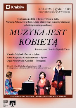 8.03.2025 Koncert z okazji Dnia Kobiet "Muzyka jest kobietą"