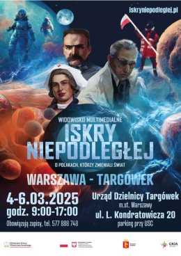 Iskry Niepodległej. Warszawa - Targówek -widowisko multimedialne.