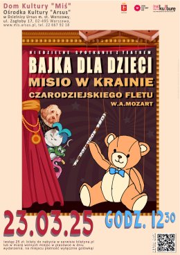 Bajka dla dzieci pt. „Misio w krainie czarodziejskiego fletu”
