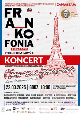 Koncert Chansons françaises  "Pod niebem Paryża"  Lydie Charlotte Kotlinski