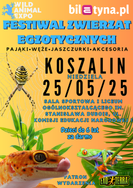 Wild Animal Expo – Festiwal Zwierząt Egzotycznych w Koszalinie! - 25-05-2025