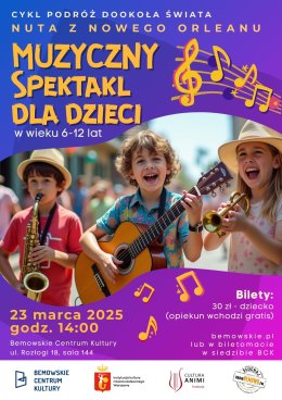 Spektakl muzyczny pt. “Nuta z Nowego Orleanu”