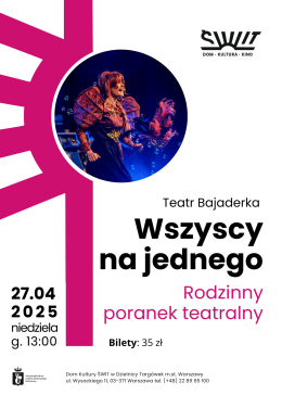 WSZYSCY NA JEDNEGO. Rodzinny poranek teatralny