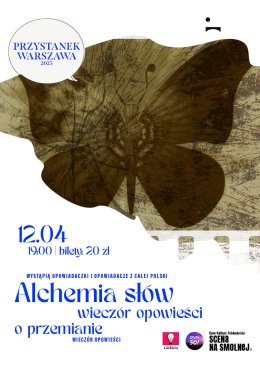 "Alchemia słów- wieczór opowieści o przemianie" Wieczór dla dorosłych
