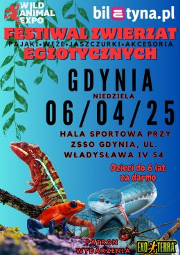 Wild Animal Expo – Festiwal Zwierząt Egzotycznych w Gdyni! 6-04-2025