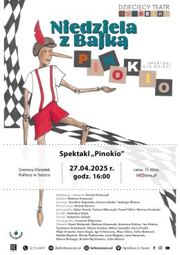 Niedziela z Bajką. "Pinokio" Dziecięcy Teatr Szydełko