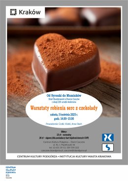 5.04.2025- Warsztaty robienia serc z czekolady - Dzień Skandynawski w Dworze Czeczów z okazji 220. urodzin Andersena