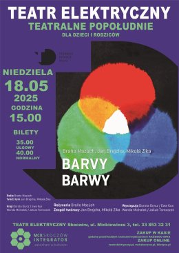 TEATRALNE POPOŁUDNIE DLA DZIECI I RODZICÓW - BARWY