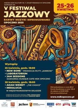 V Festiwal Jazzowy Barwy Muzyki Improwizowanej Opoczno 2025 - Karnet